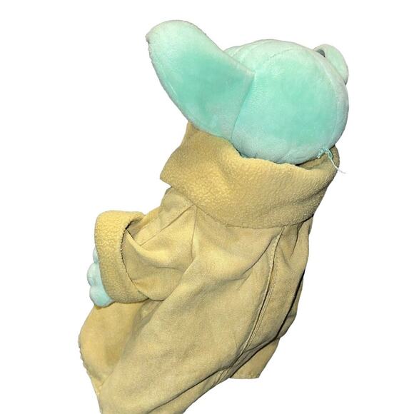 Star Wars Mandalorian Plush Baby Yoda Child Grogu Disney Embroidered Eyes 11" - Picture 10 of 12